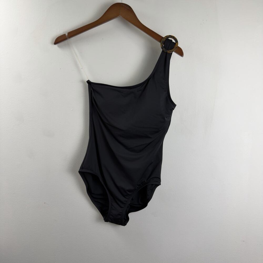 NWT Tommy Bahama Pearl Solid Novelty One Shoulder One Piece Swimsuit Size 6 US